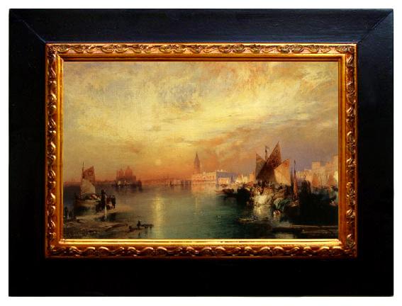 framed  Moran, Thomas Sunset Venice, Ta064
